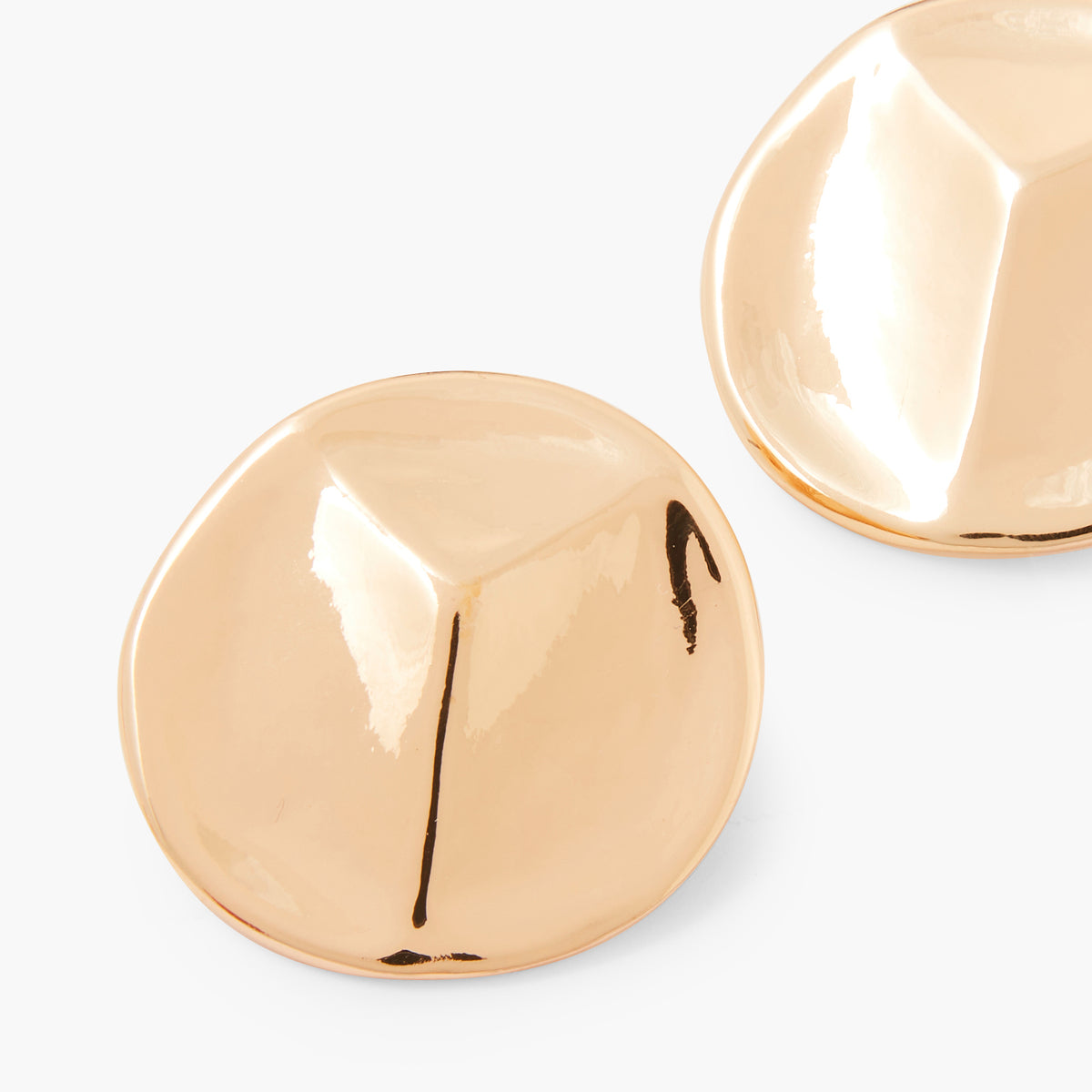 Boucles d'oreilles rondes imparfaites