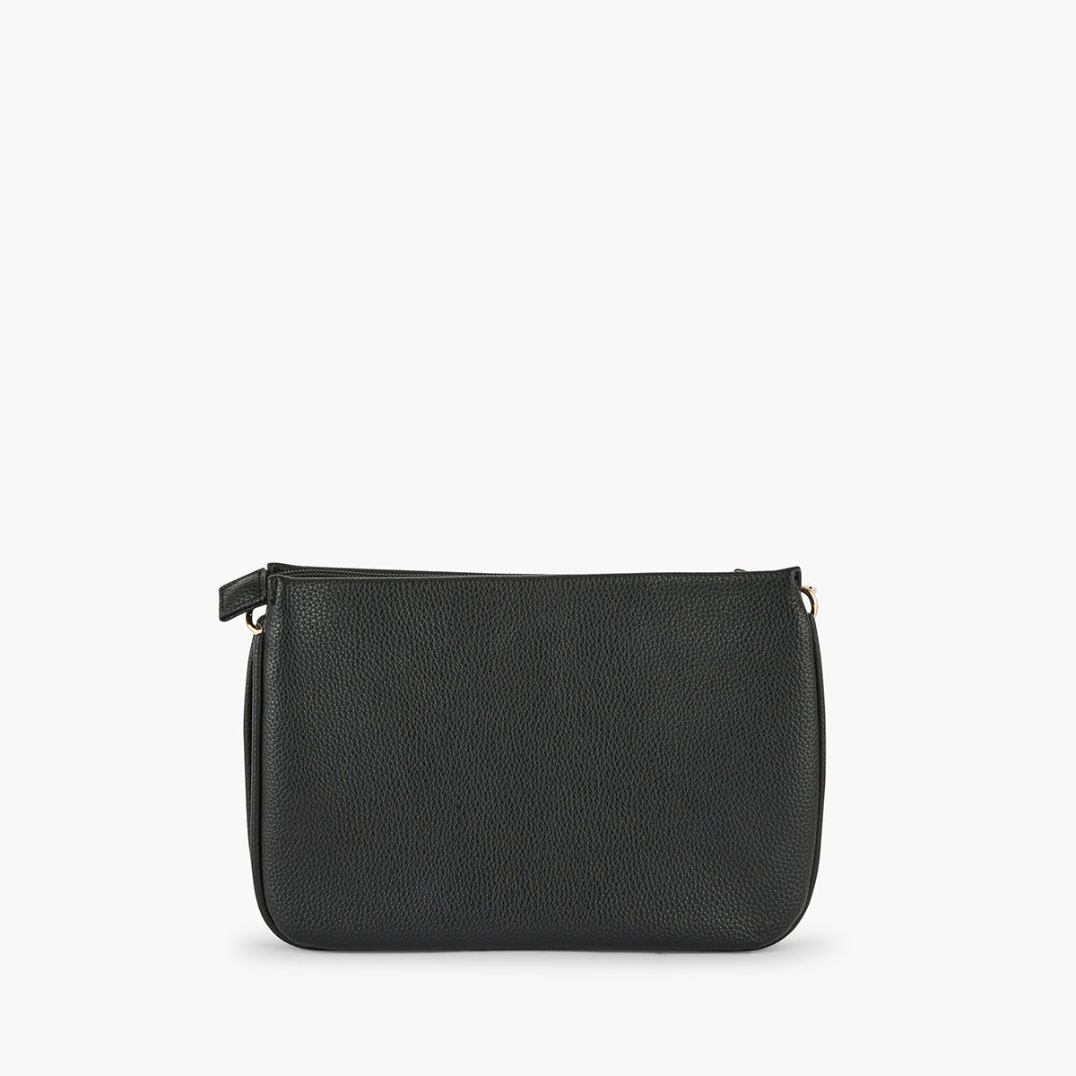 Sac à bandoulière effet grainé noir