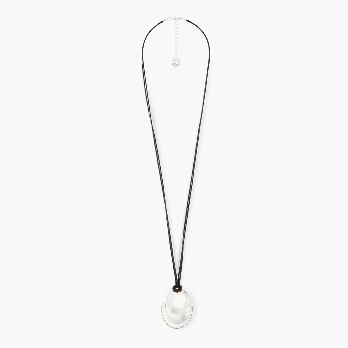 Collier cordon pendentif ovale