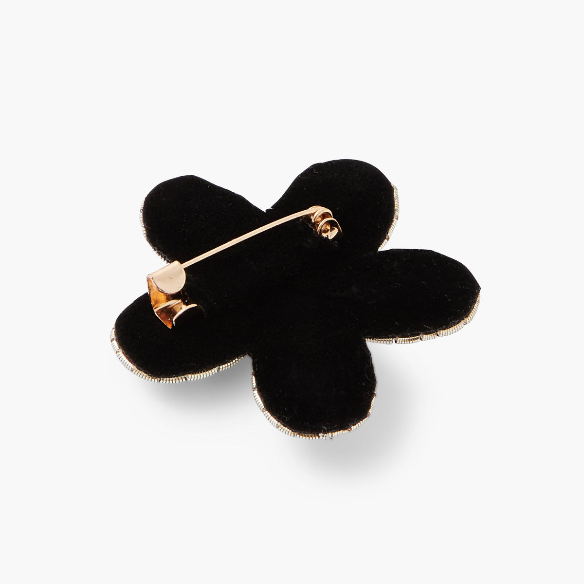 Broche fleur en perle de rocaille