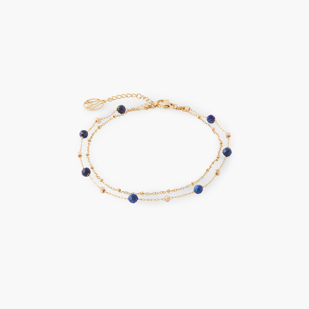 Chaine de cheville 2 rangs en acier inoxydable