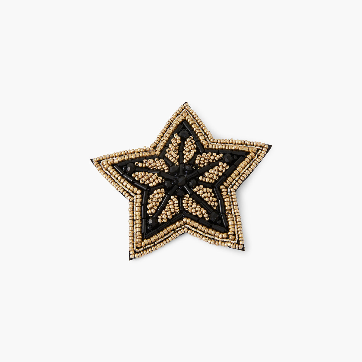 Broche étoile perle de rocaille