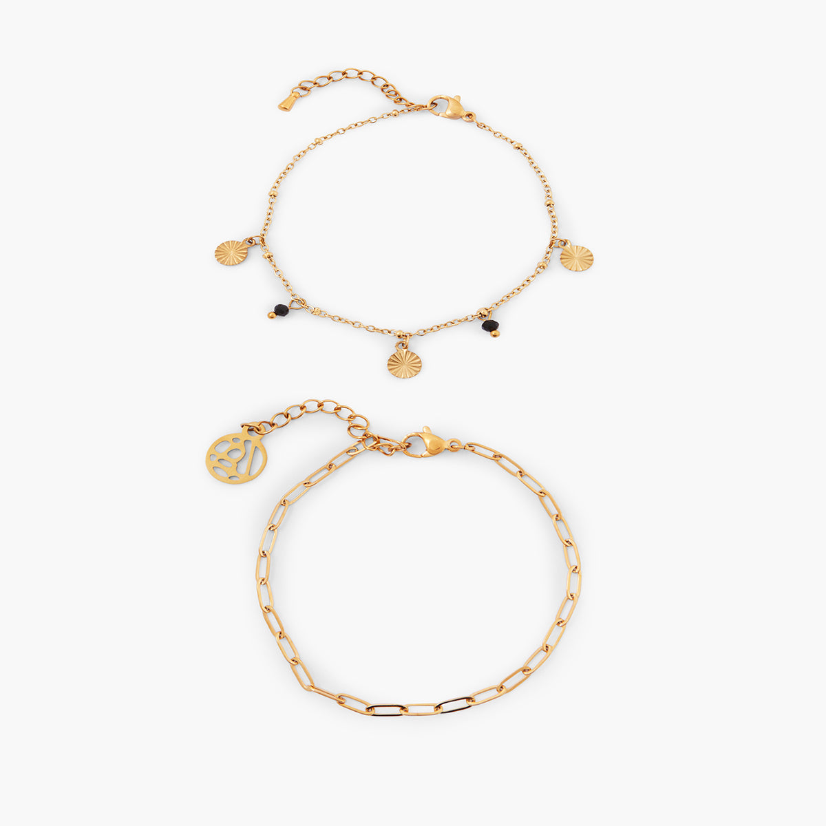 Set de 2 bracelets Acier Inoxydable