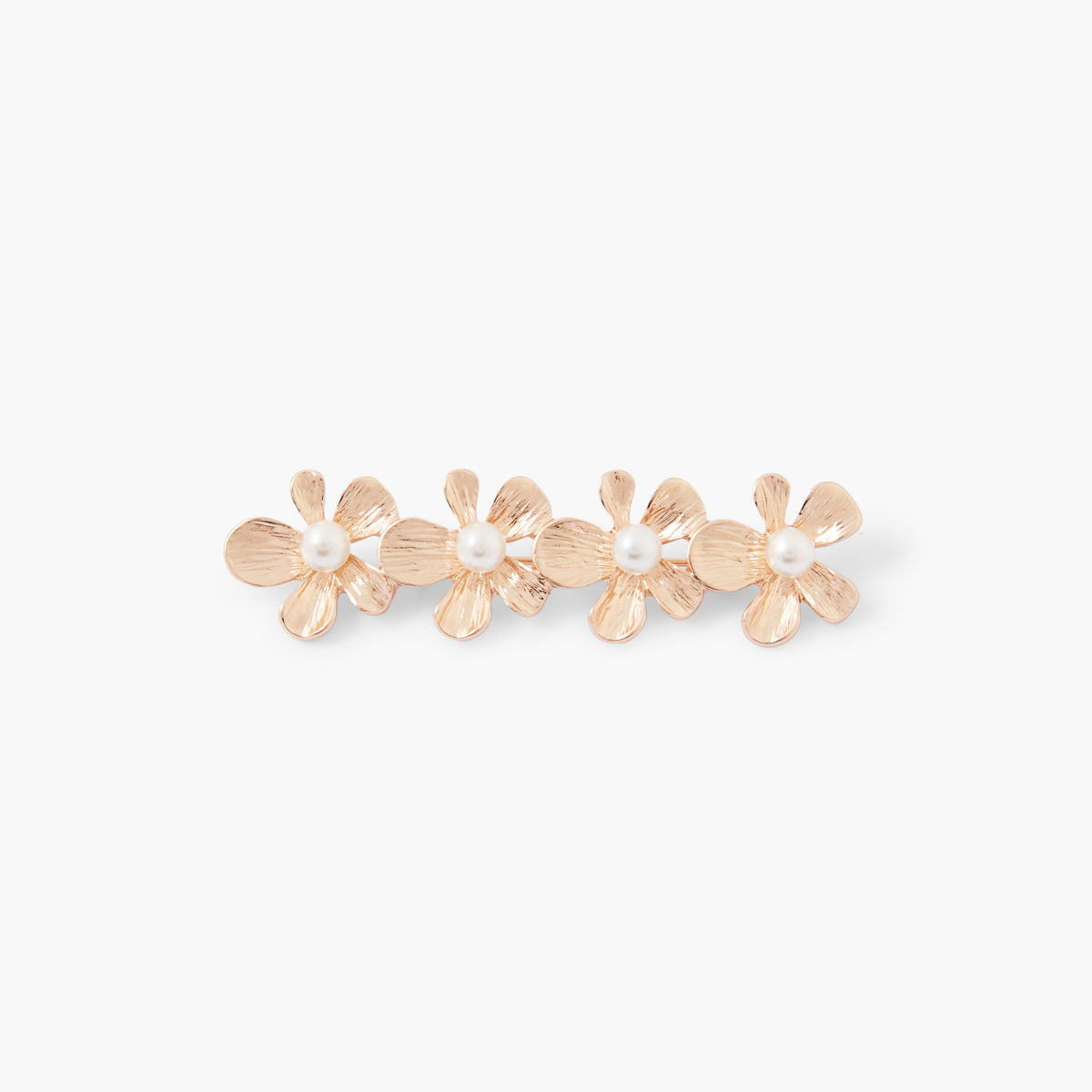 Broche fleurs avec perles