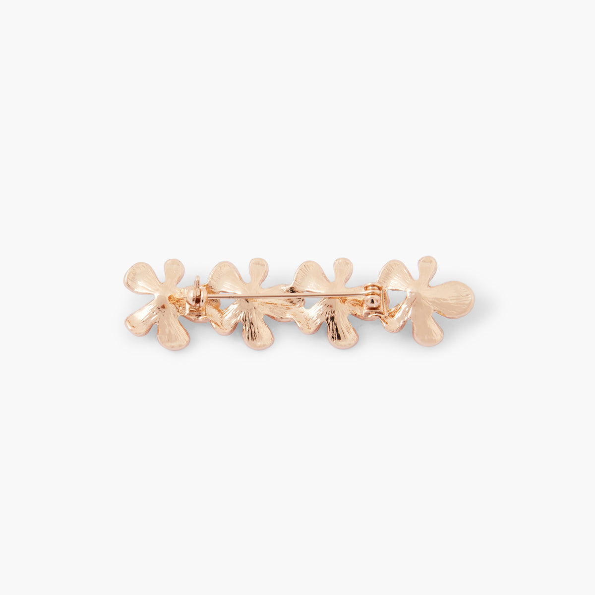 Broche fleurs avec perles