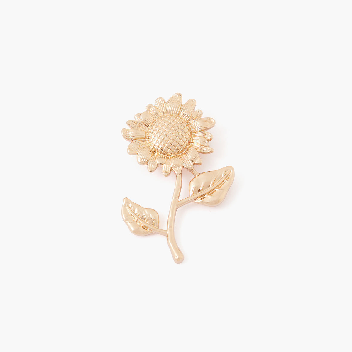 Broche fleur dorée