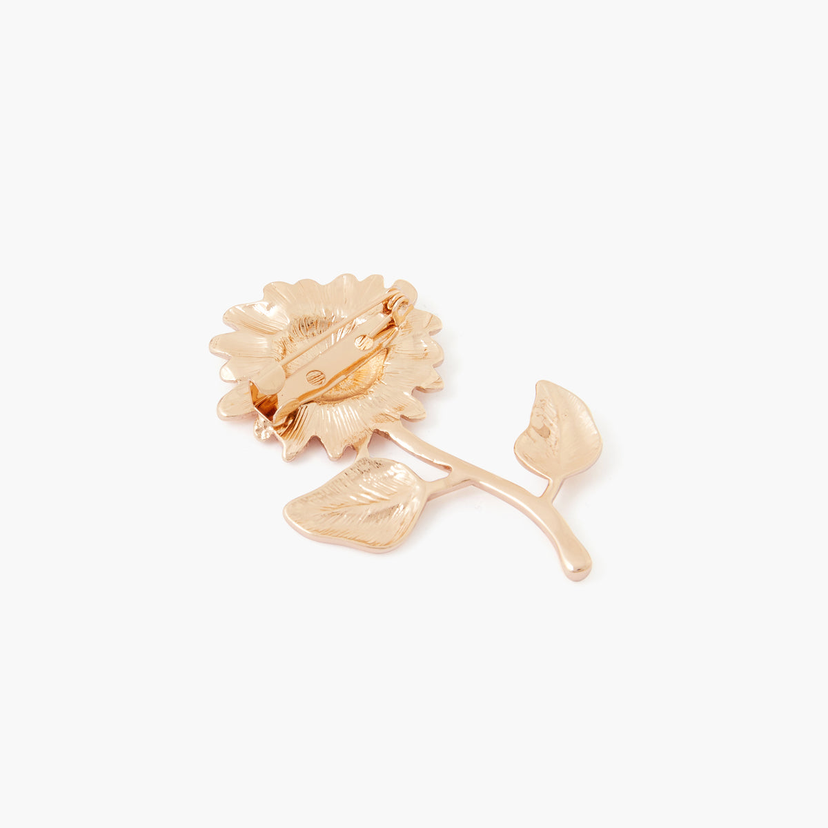Broche fleur dorée