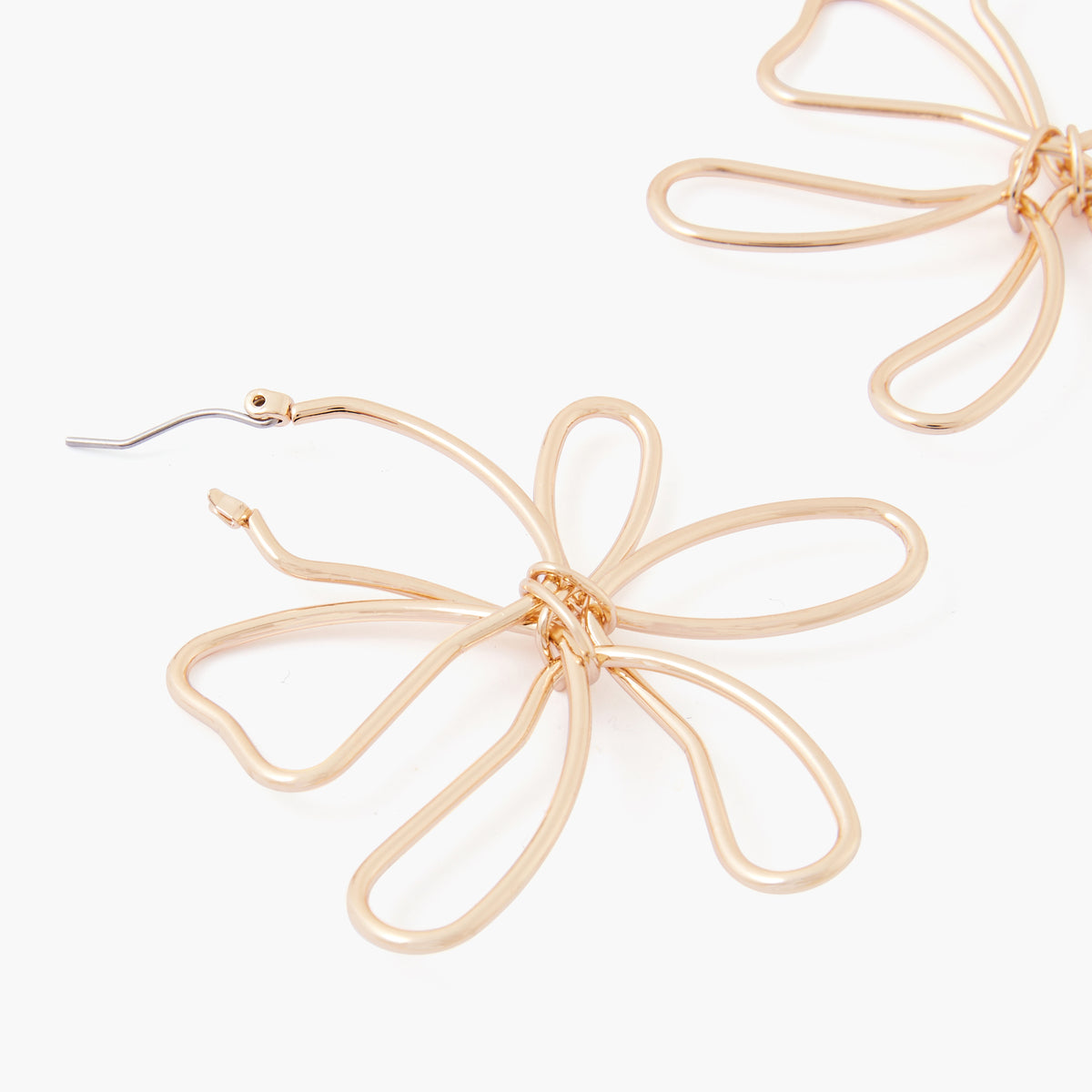 Boucles d'oreilles fleurs filaires