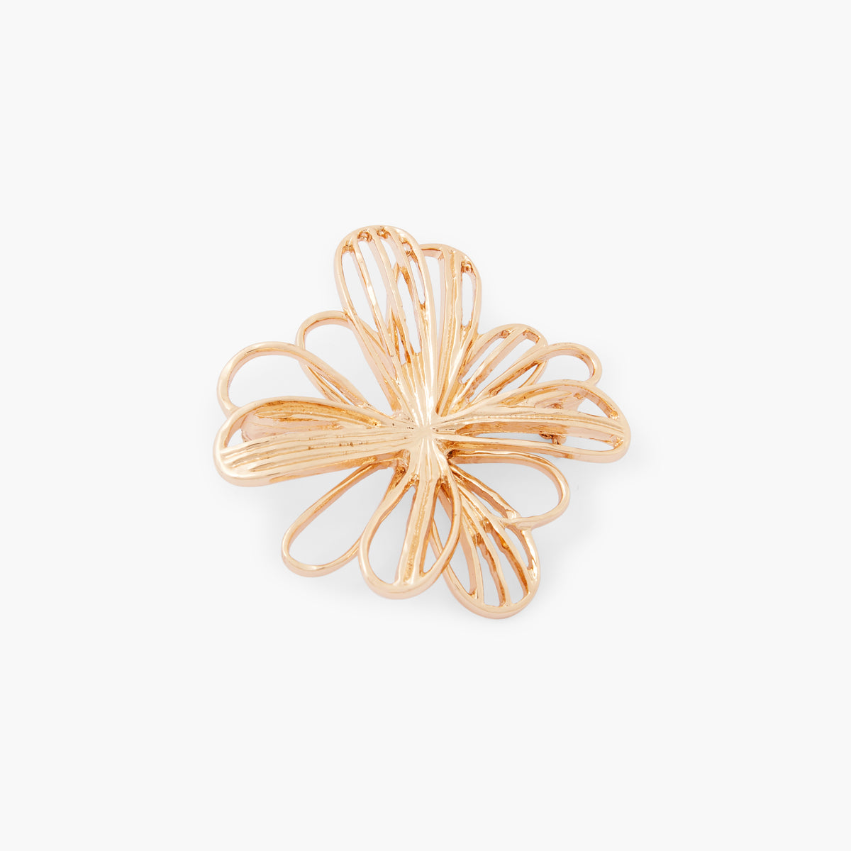 Broche fleur dorée