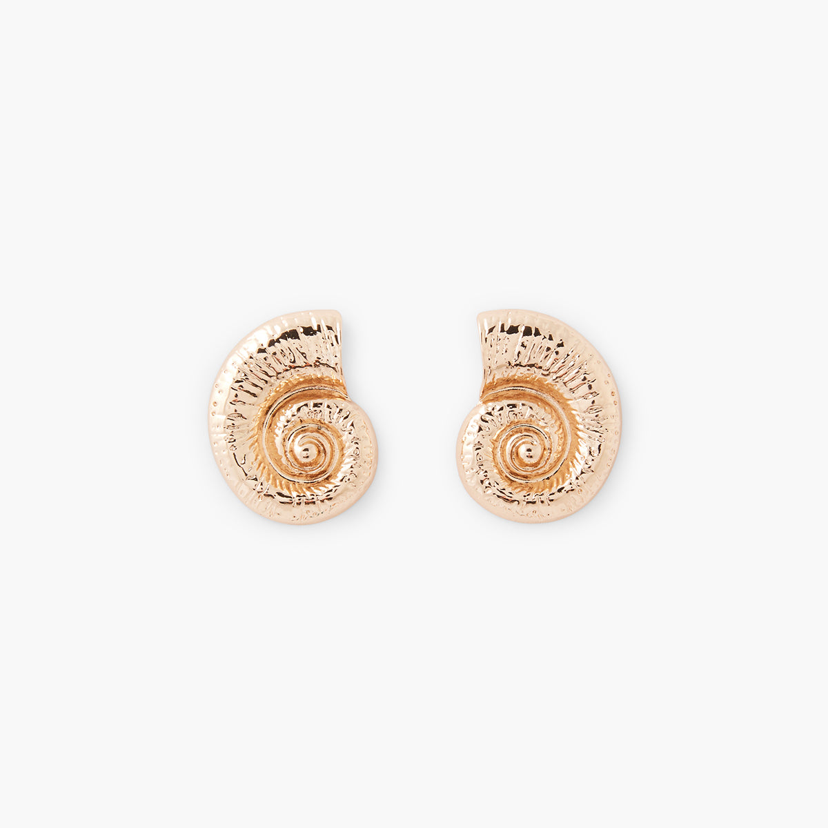 Boucles d'oreilles coquillage doré