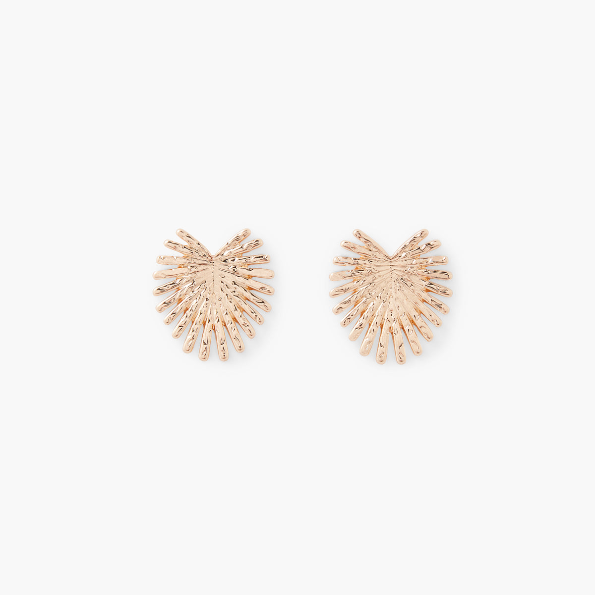 Boucles d'oreilles feuilles dorées