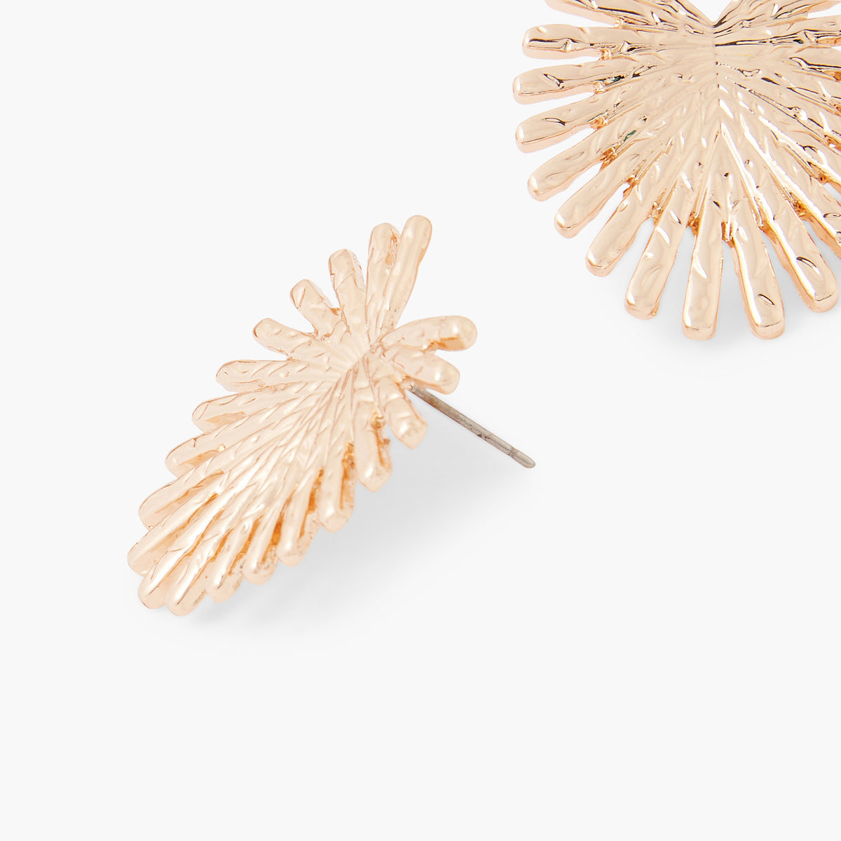 Boucles d'oreilles feuilles dorées