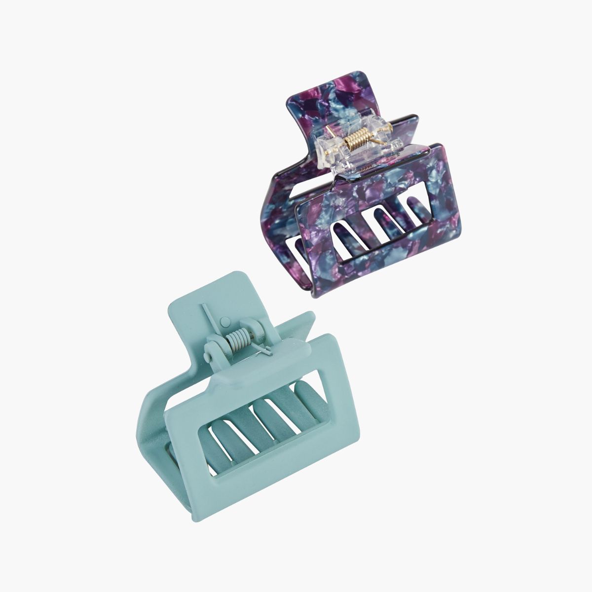 Set de 2 pinces crabes carrées