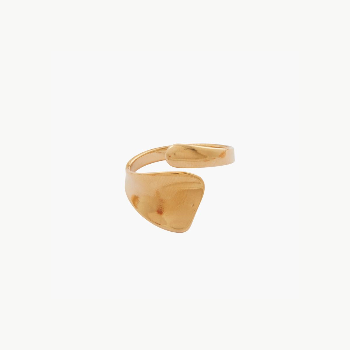 Bague ouverte acier inoxydable doré
