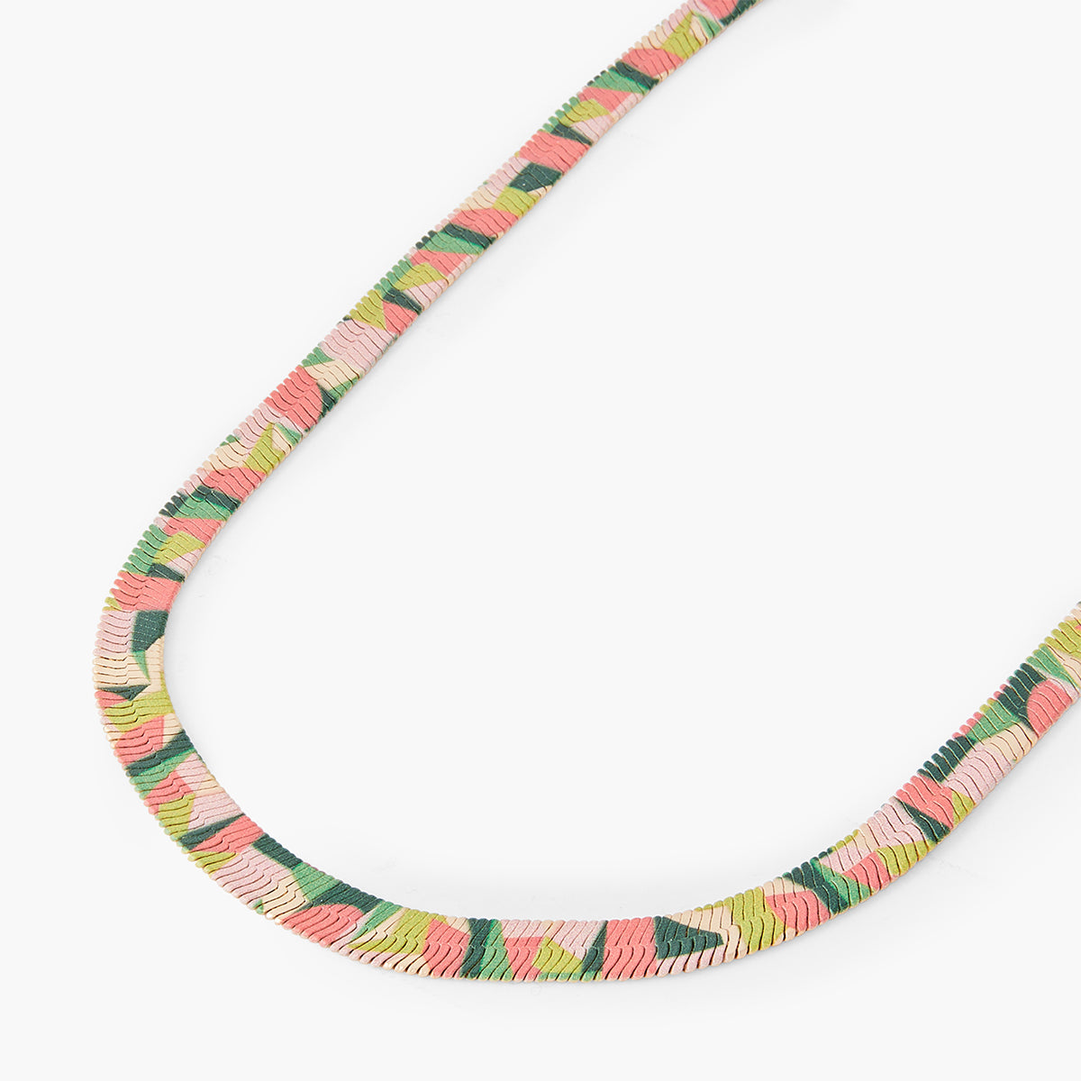 Collier chaine serpent Balagane à imprimé Arty