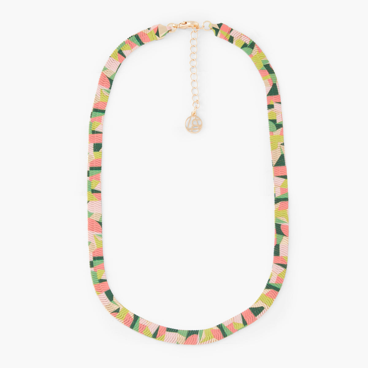 Collier chaine serpent Balagane à imprimé Arty