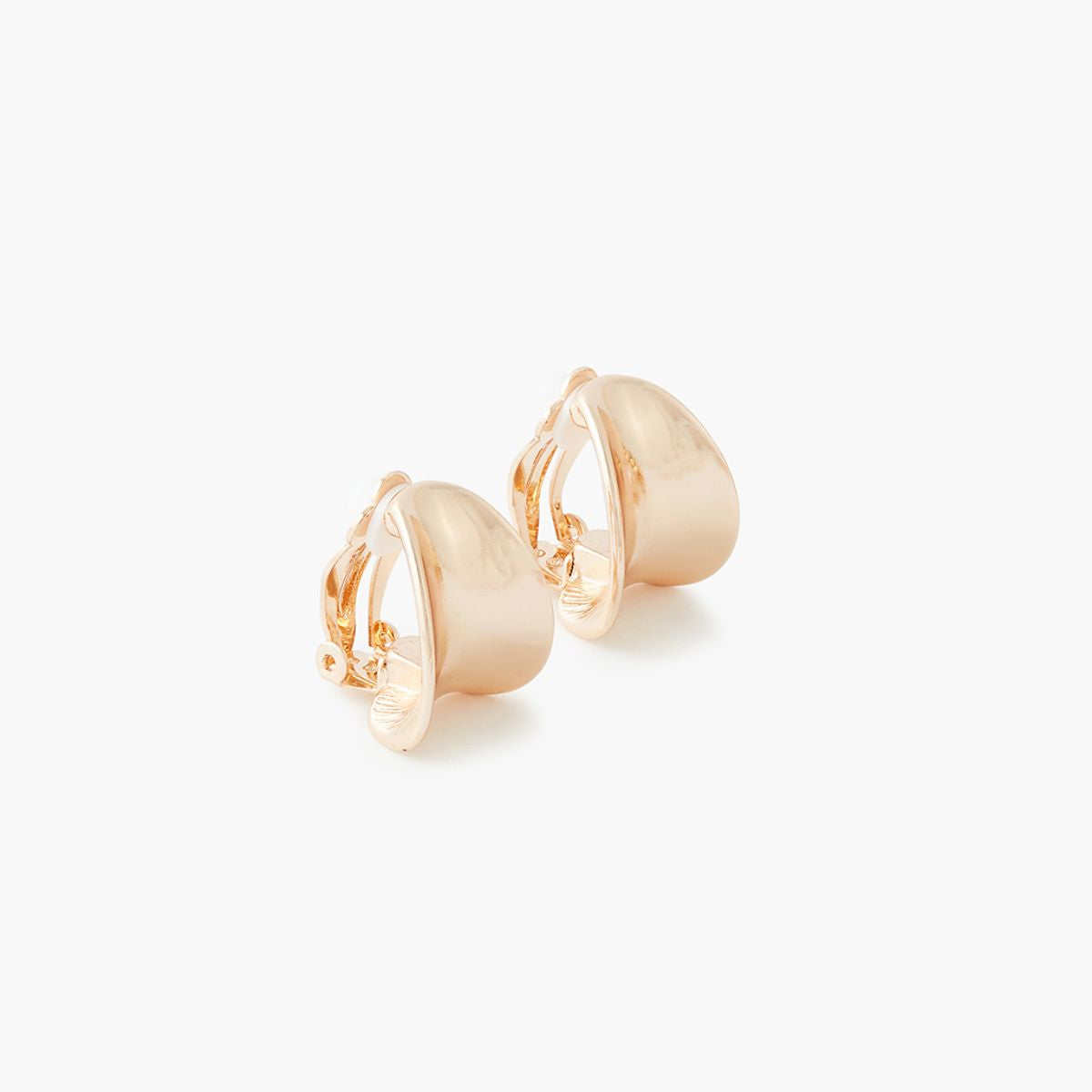 Boucles d'oreilles à clips dorées