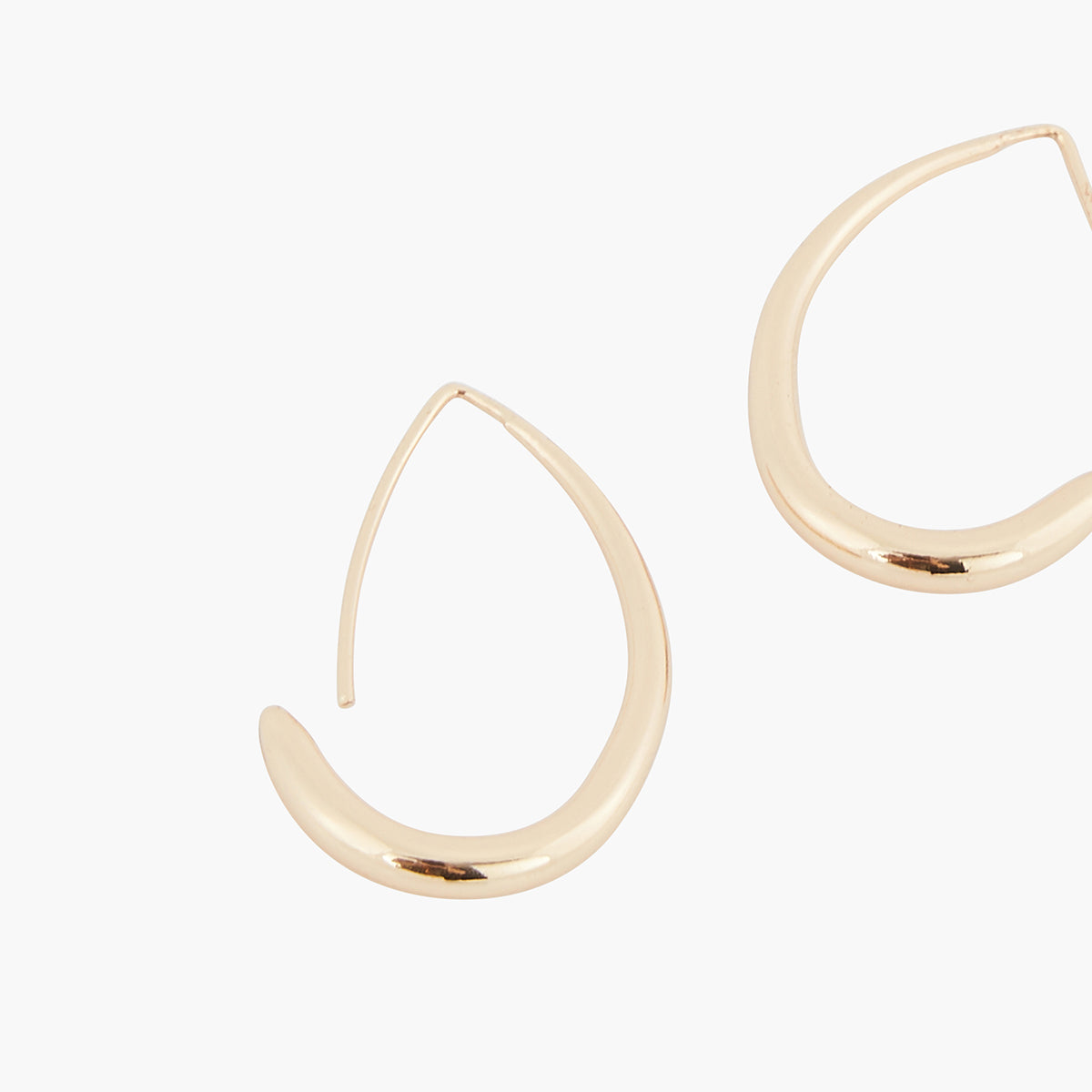 Créoles gouttes dorées