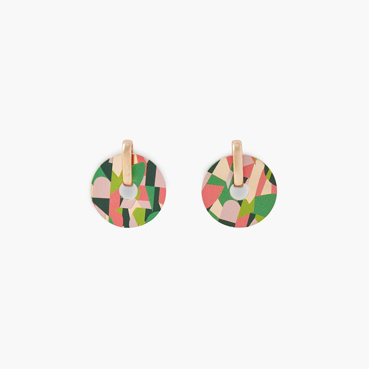 Boucles d'oreilles Balagane rondes à imprimé Arty