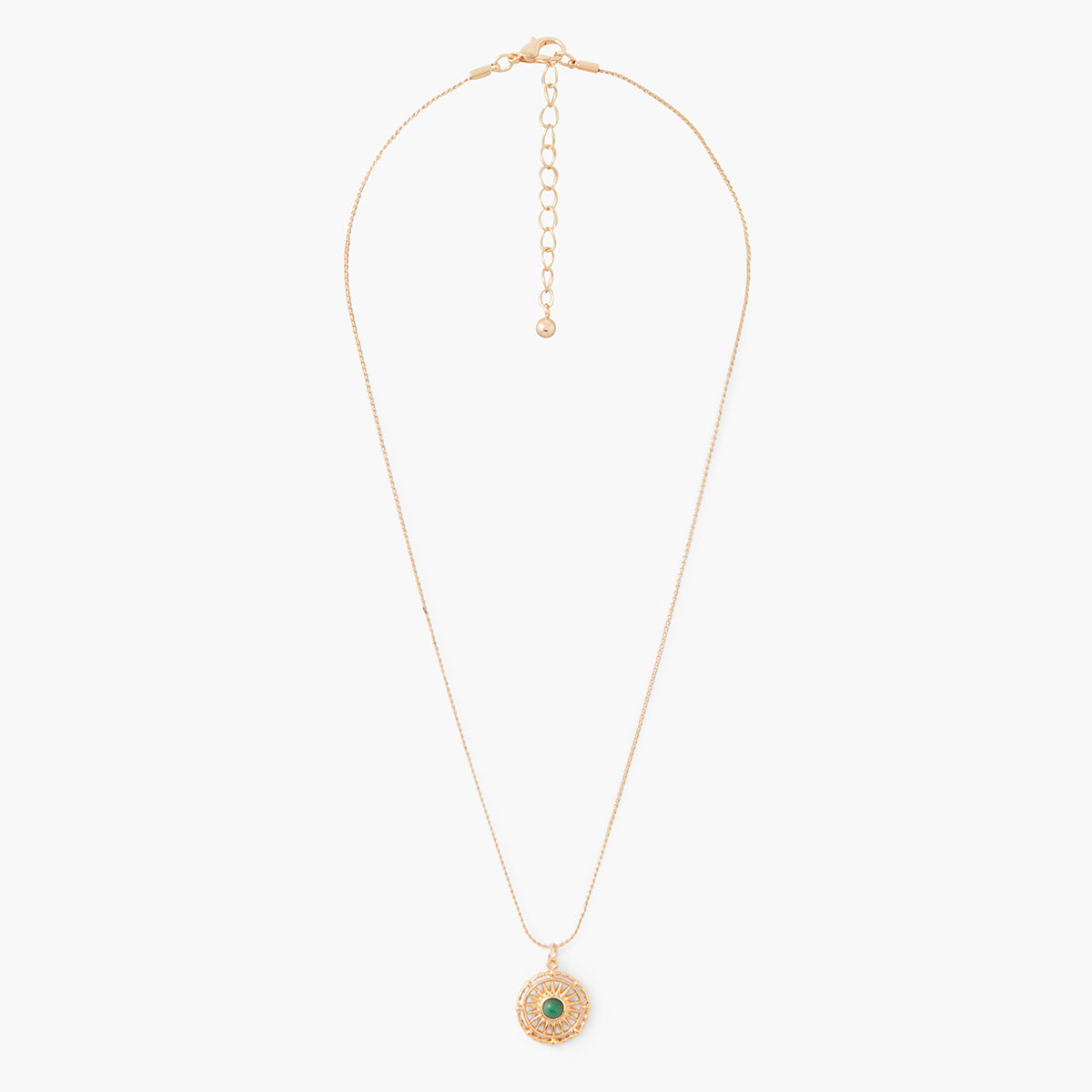 Collier médaillon acier inoxydable