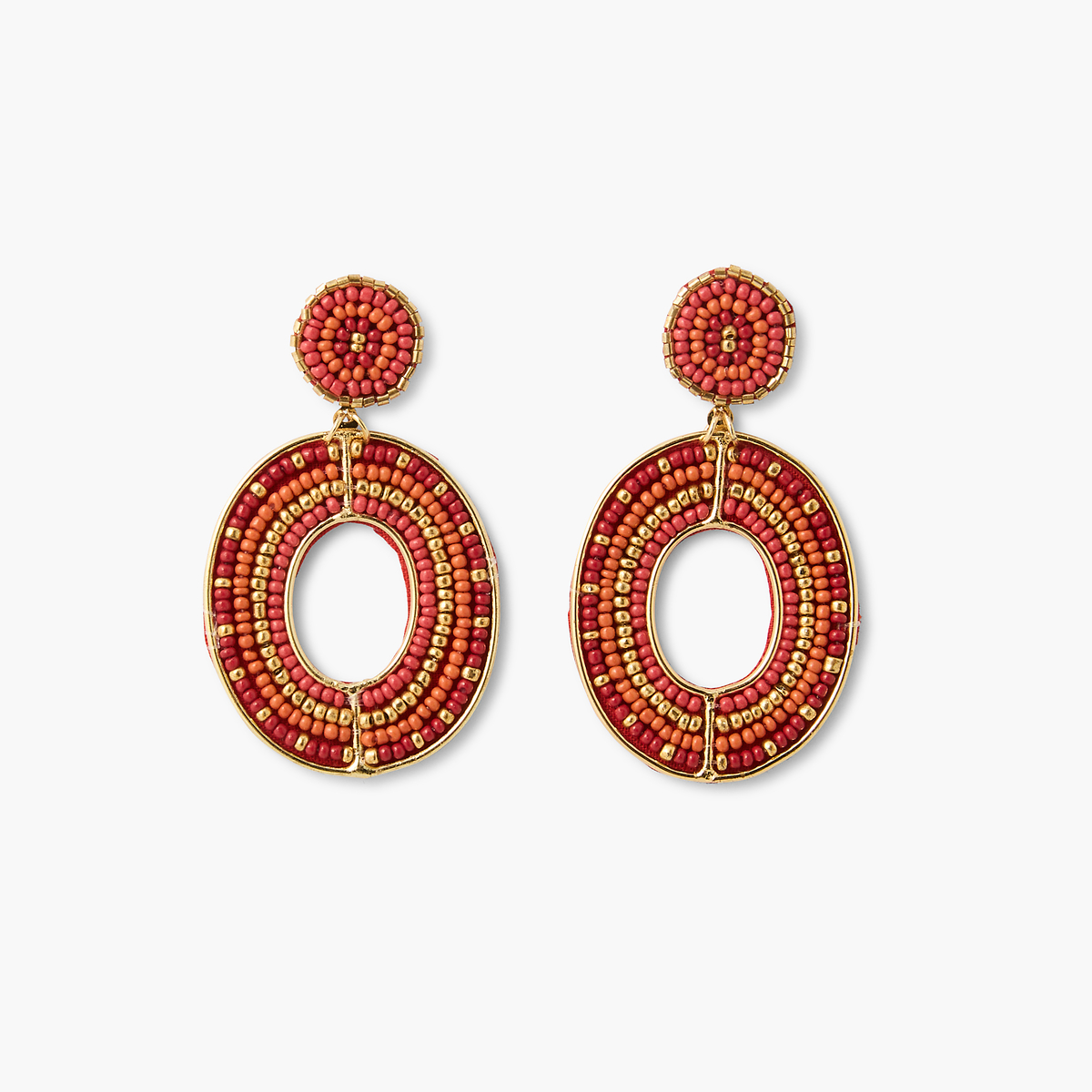 Boucles d'oreilles perles de rocaille