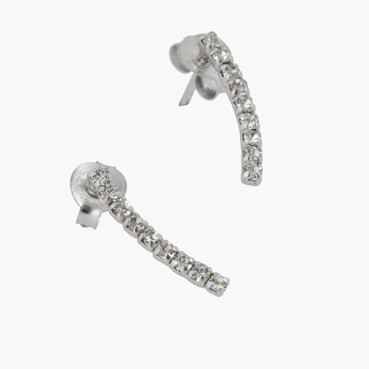 Boucles d'oreilles strassée argent 925