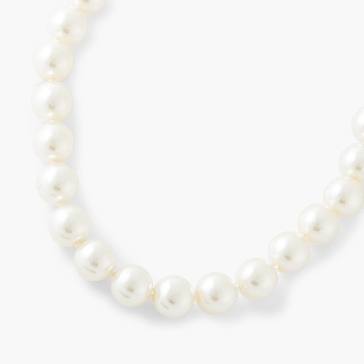 Collier de perles blanches 16mm