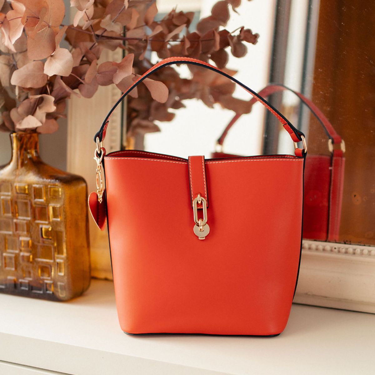 Sac seau rouge