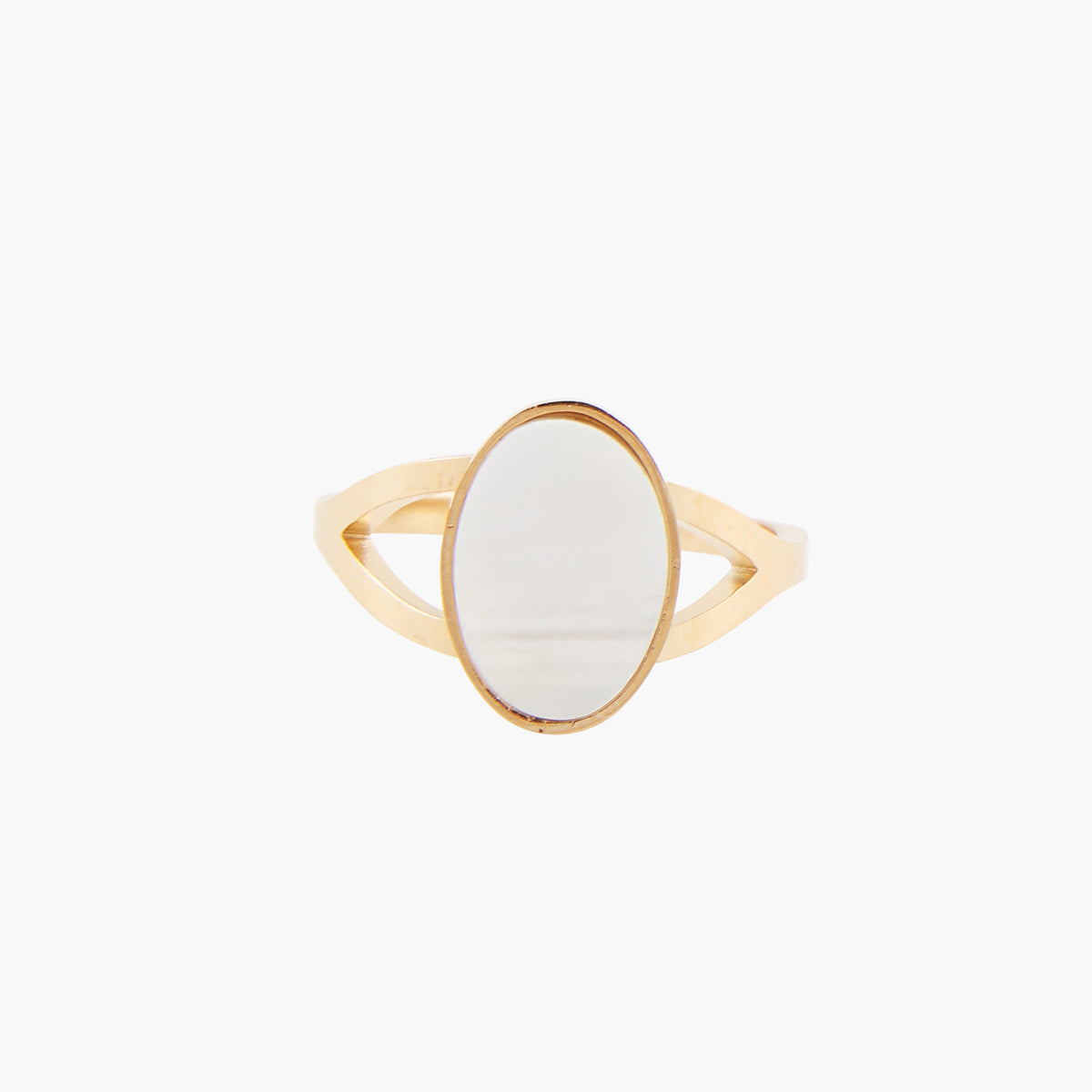 Bague ovale Acier Inoxydable