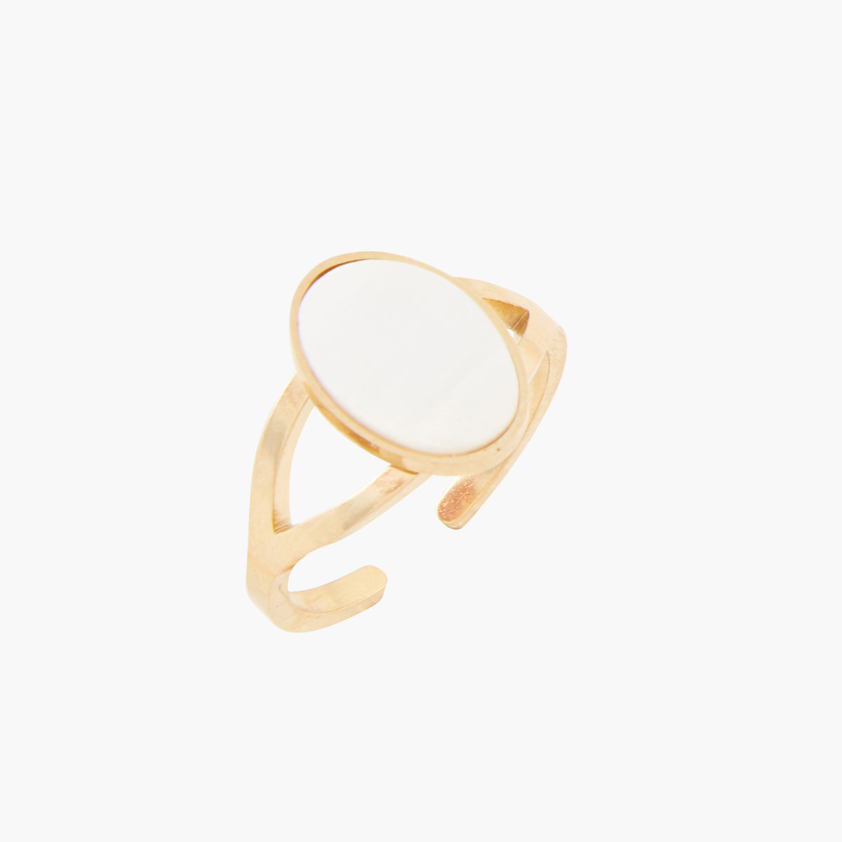 Bague ovale Acier Inoxydable