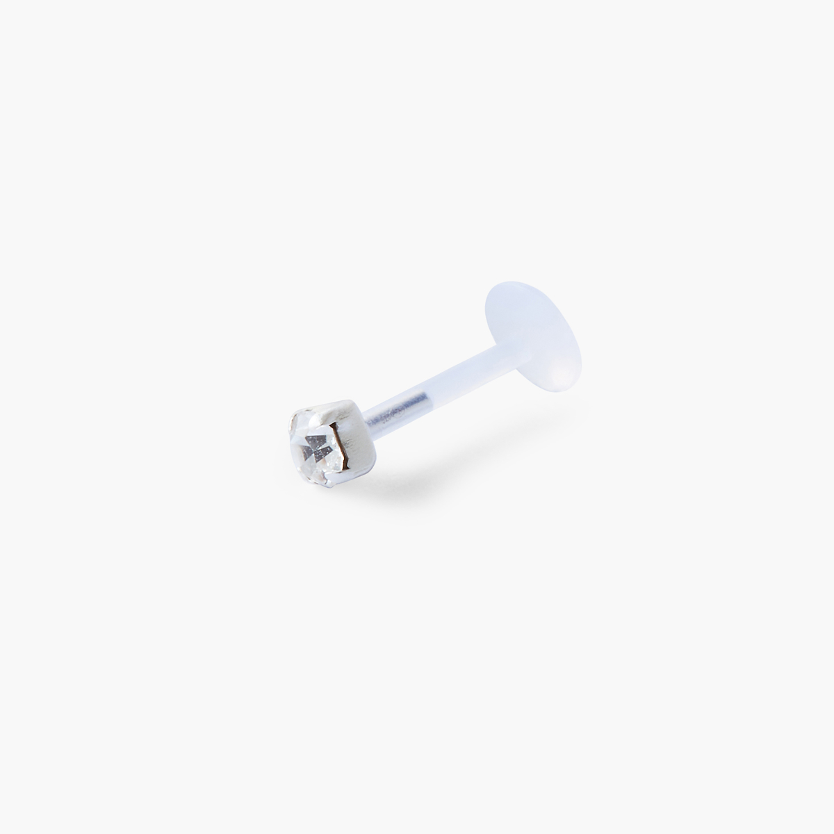 Piercing hélix/tragus argent garanti et cristal