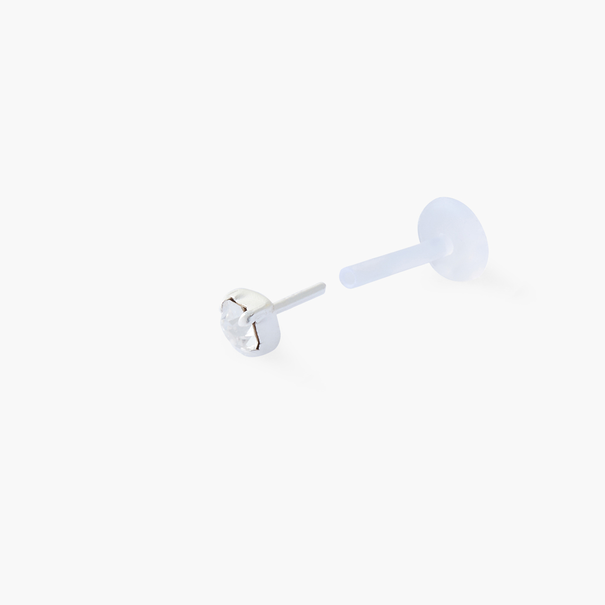 Piercing hélix/tragus argent garanti et cristal