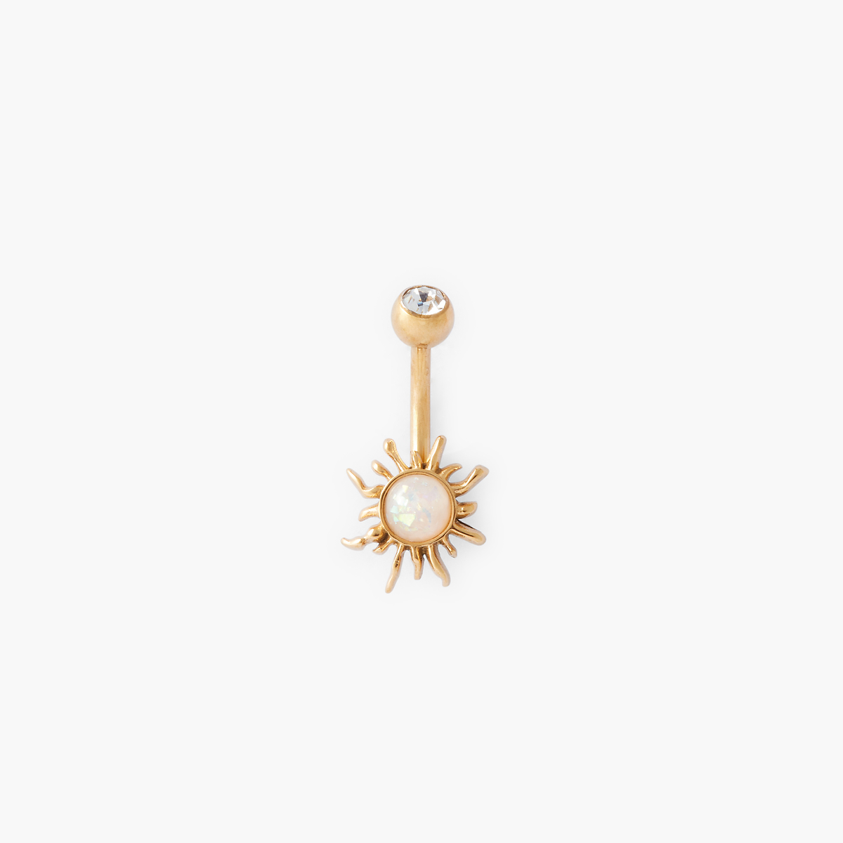Piercing stud pour nombril soleil