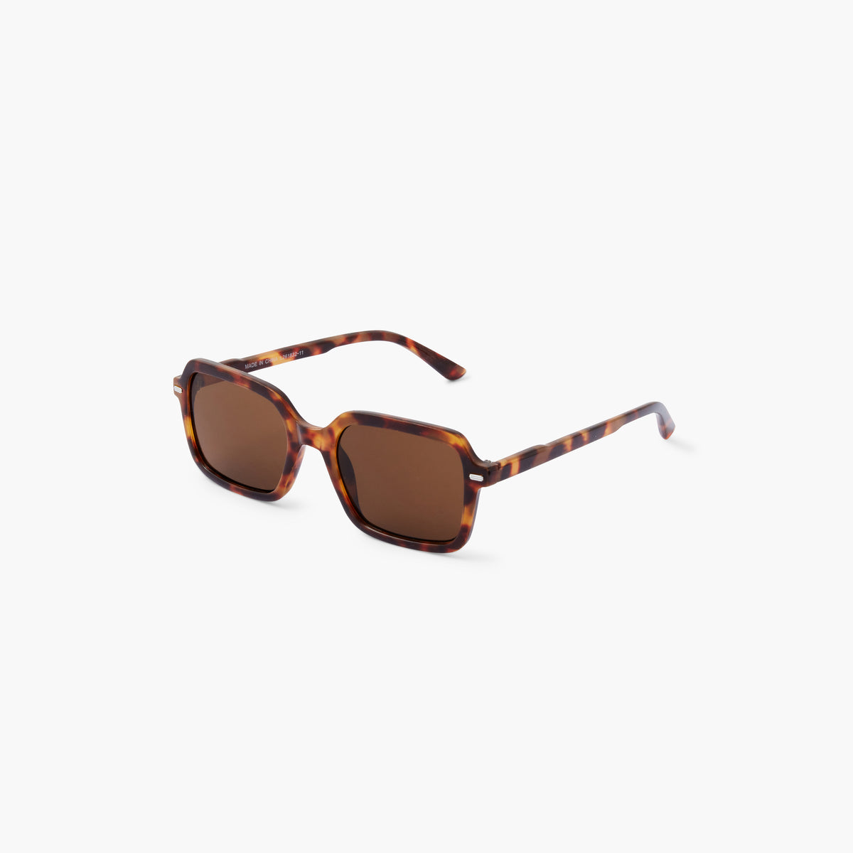 Lunettes de soleil rectangle écaille - cat. UV3