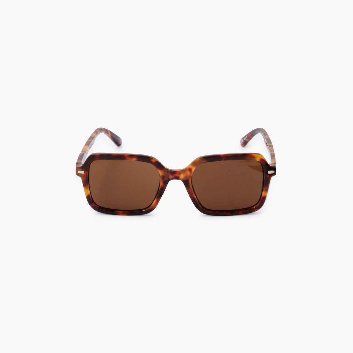 Lunettes de soleil rectangle écaille - cat. UV3