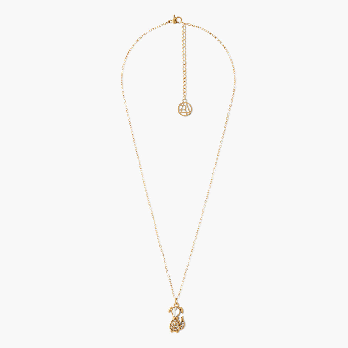 Collier family pendentif chien acier inoxydable
