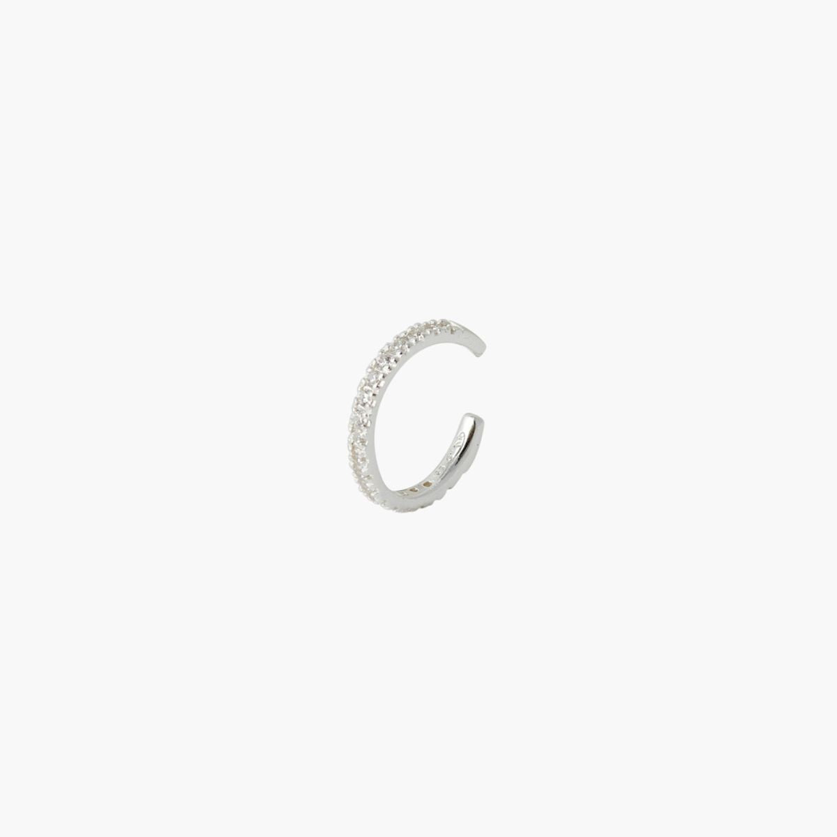 Ear cuff argent garanti et strass de zircon
