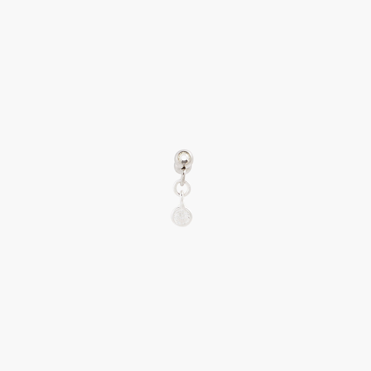 Piercing stud hélix/tragus pampille de zirconium