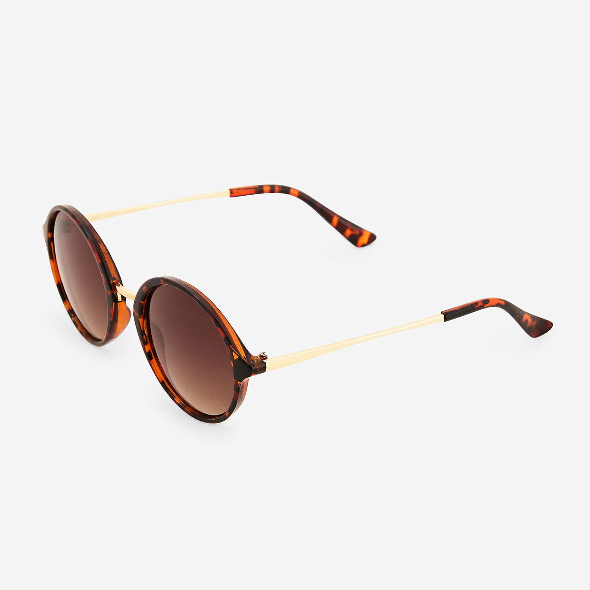 Lunettes de soleil écaille forme ronde - cat. UV3