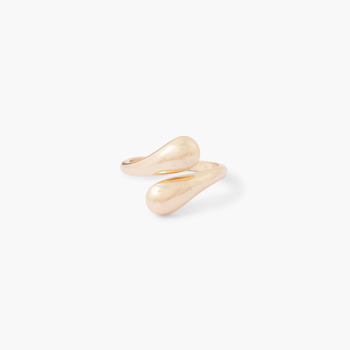 Bague enroulée dorée