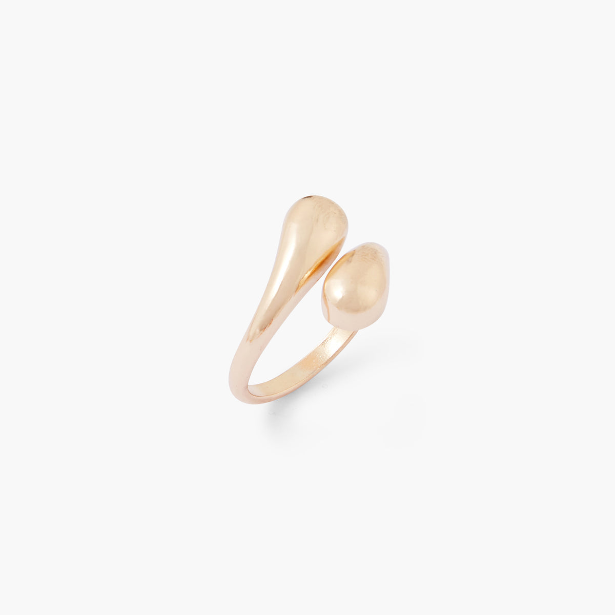 Bague enroulée dorée