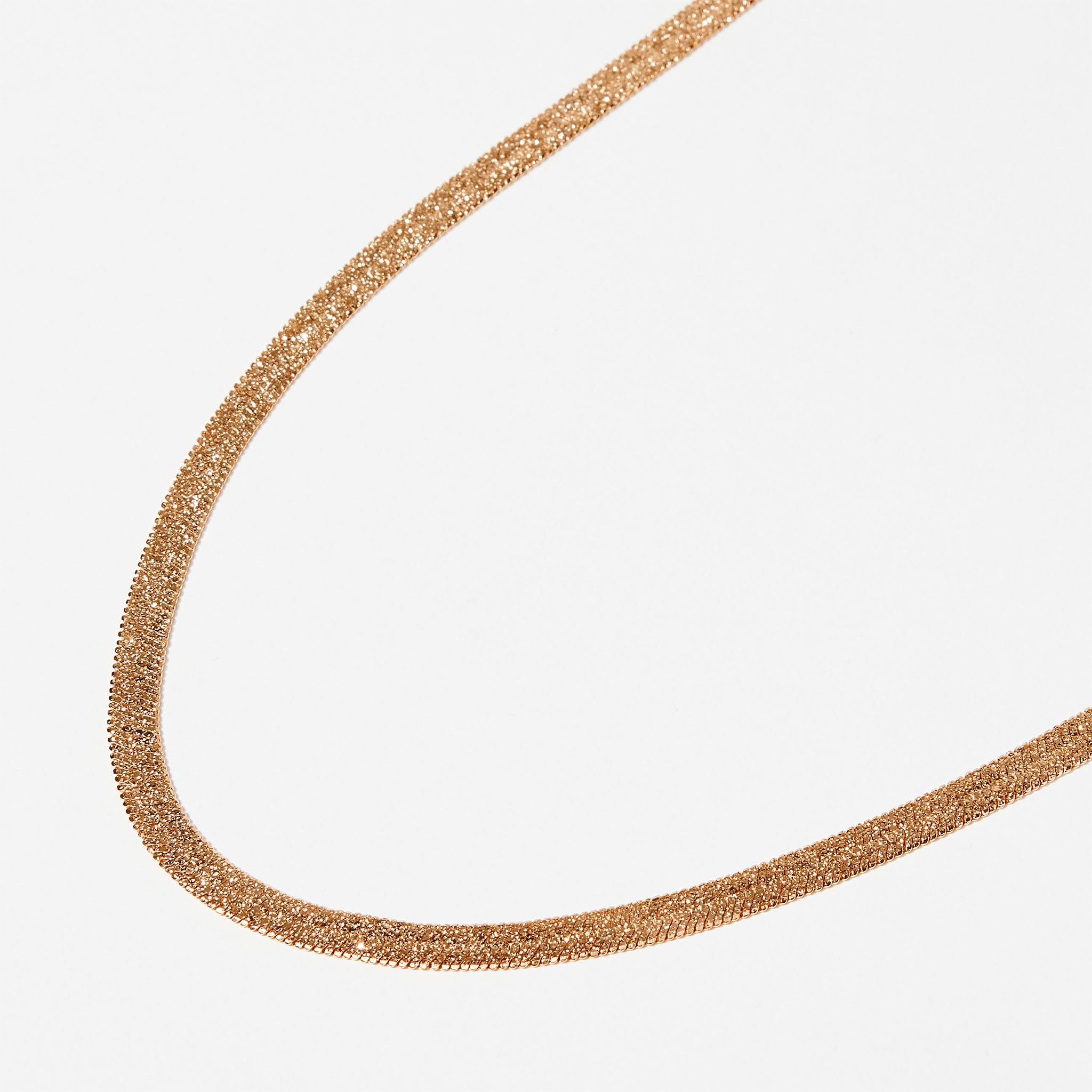 Collier chaine miroir doré