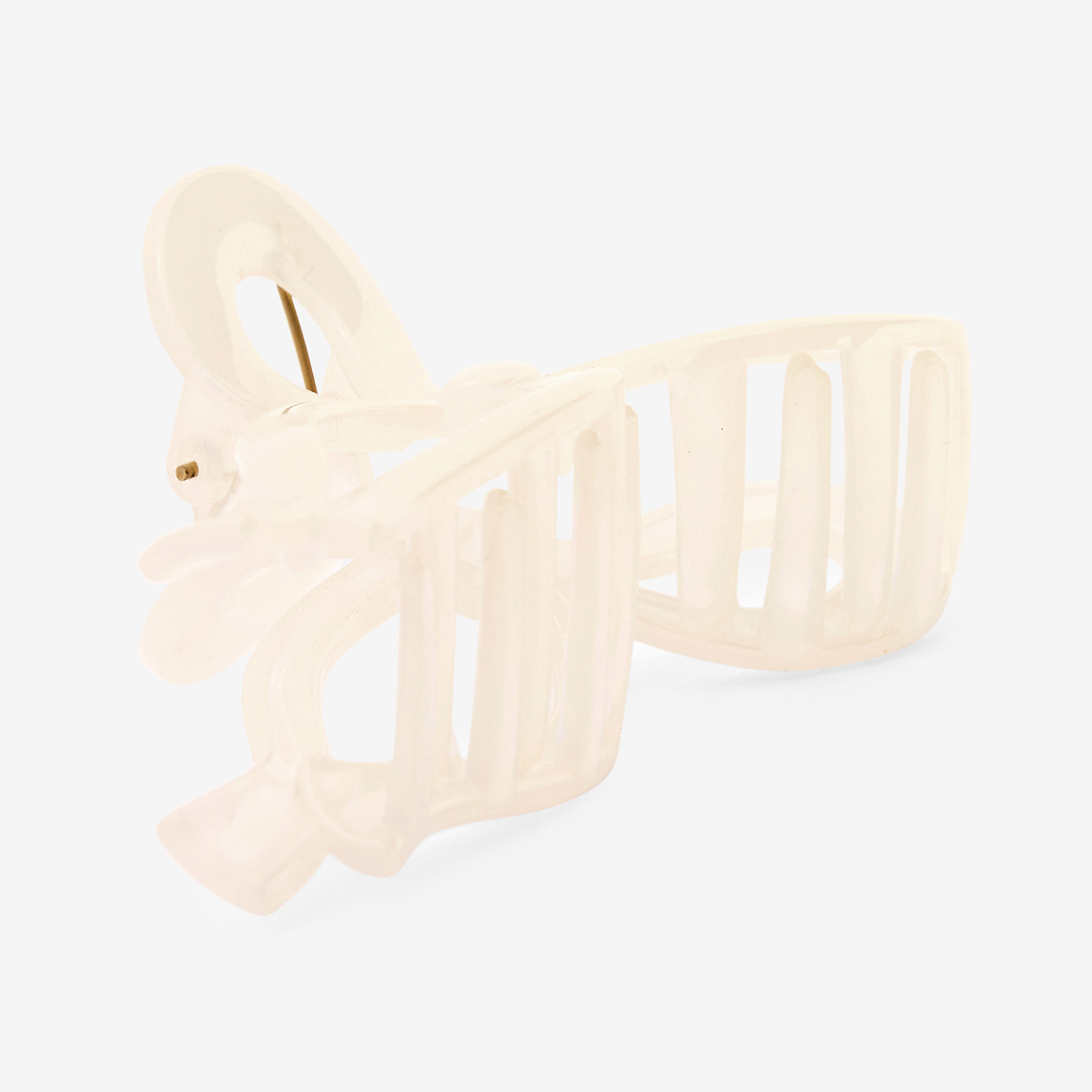 Pince à cheveux nœud ivoire