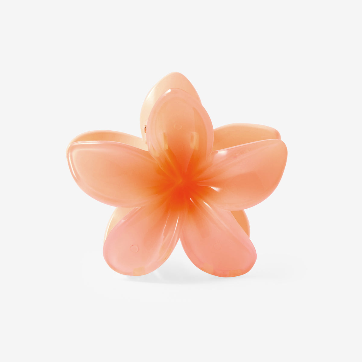 Pinces à cheveux fleur tropicale orange