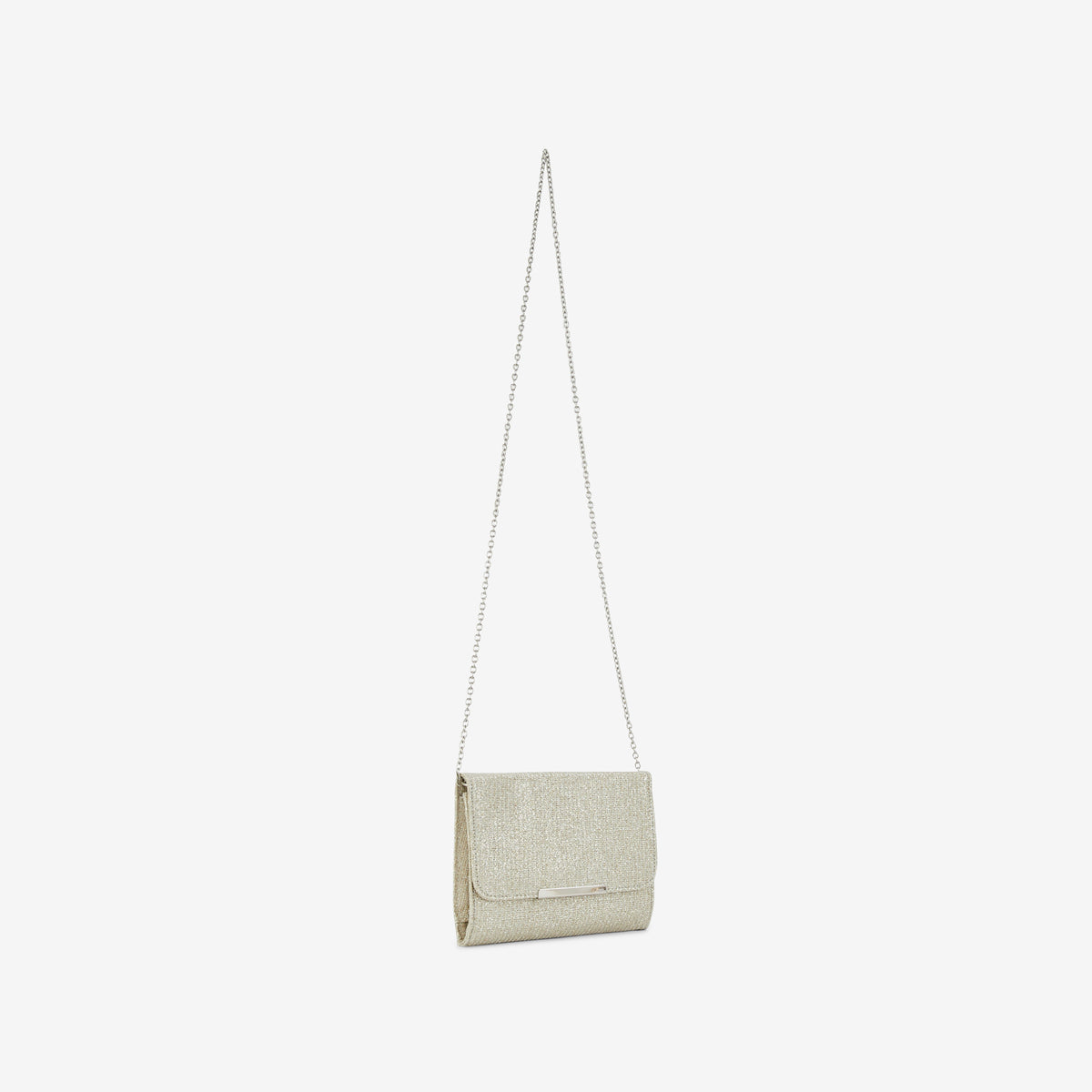 Pochette de soirée argentée