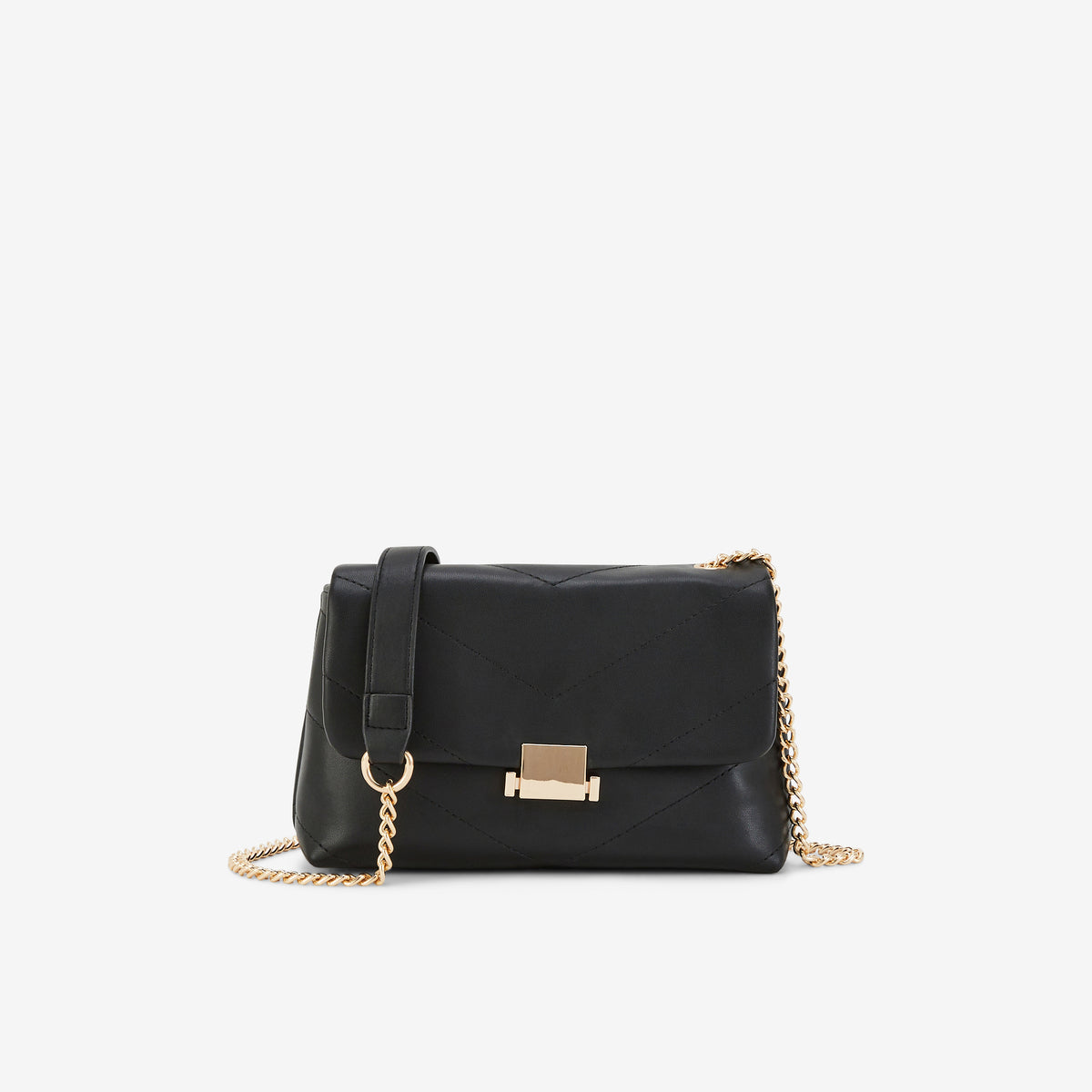 Sac à bandoulière matelassé noir