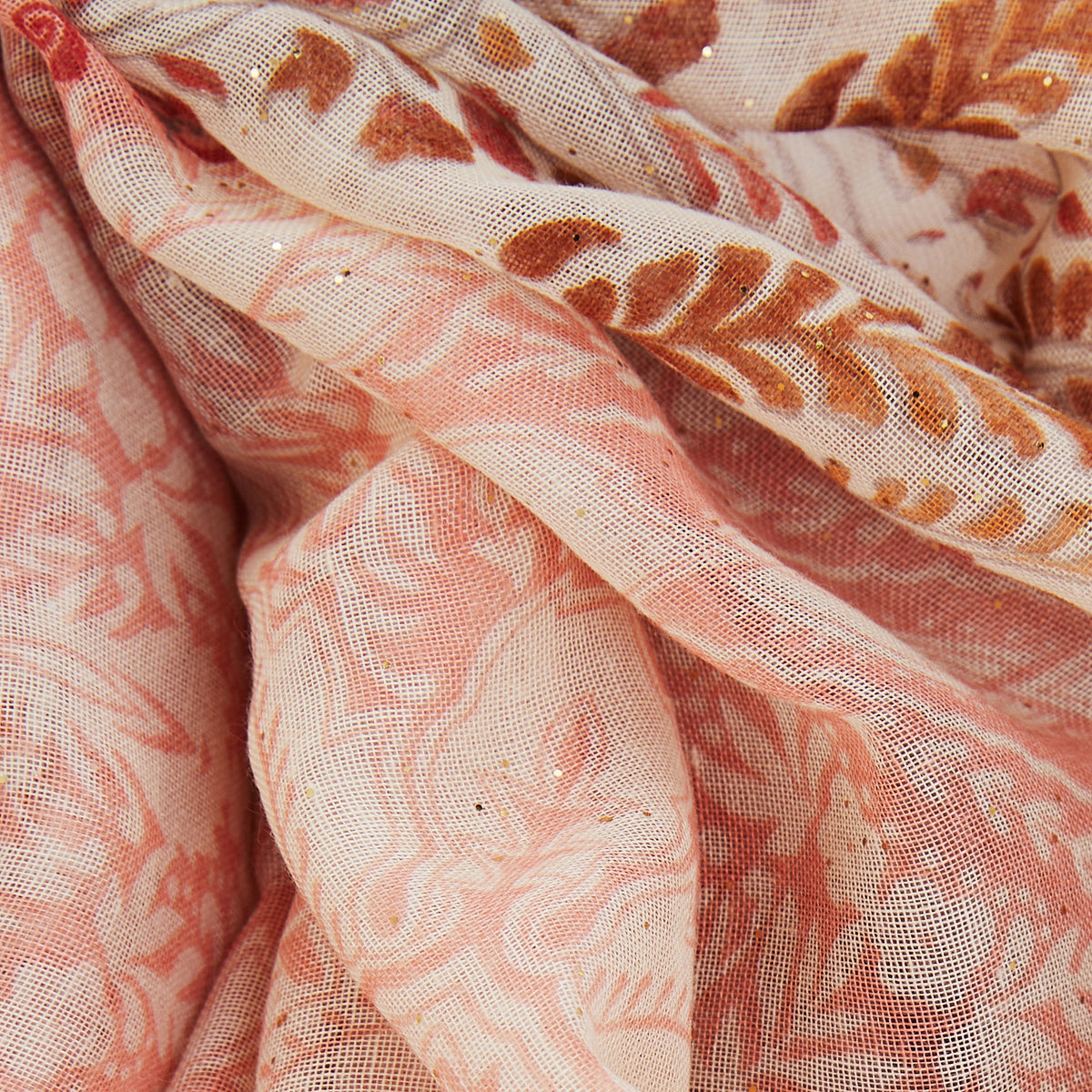 Foulard motifs ethniques oranges