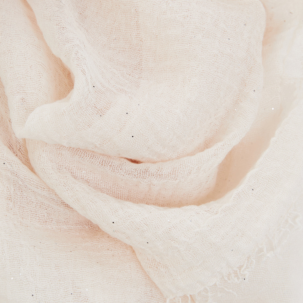 Foulard uni blanc paillettes