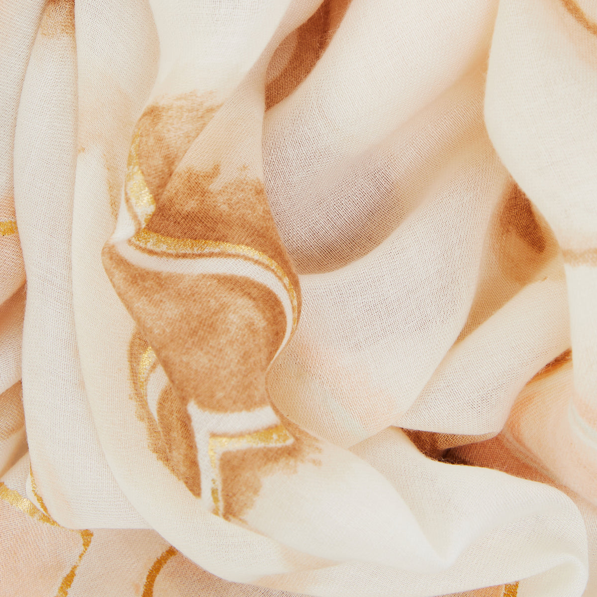 Foulard cœur écru