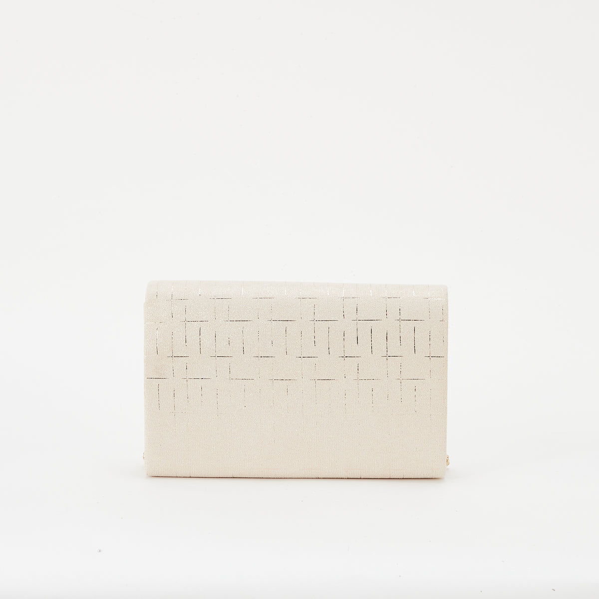 Pochette cérémonie en textile beige